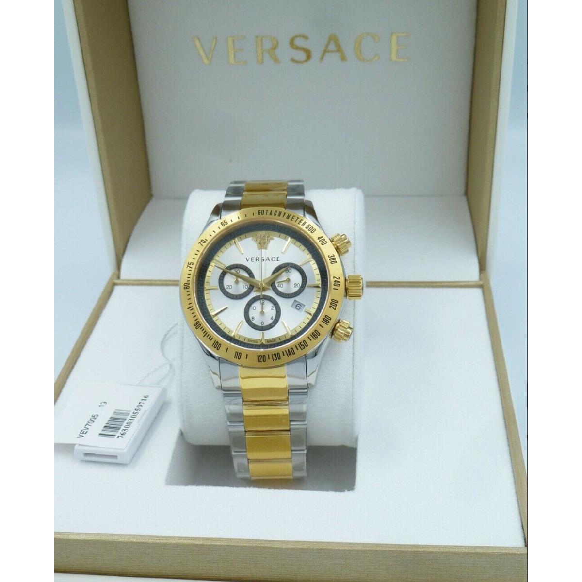 Versace VEV700519 Chrono Classic Men`s Chronograph Watch 44 mm