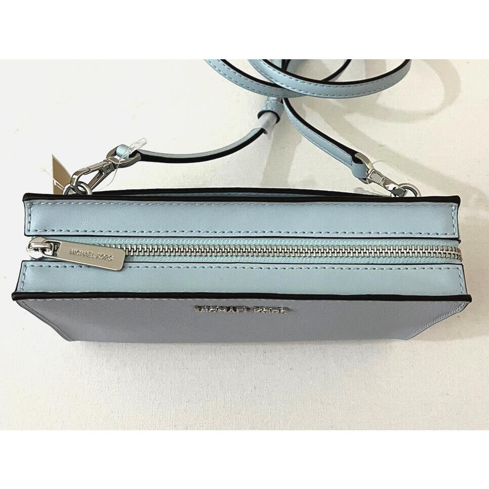 Michael Kors Bags | Michael Kors Sheila Small Faux Leather Crossbody Bag Vista Blue Nwt | Color: Blue/Silver | Size: Os | Coachkors5's Closet