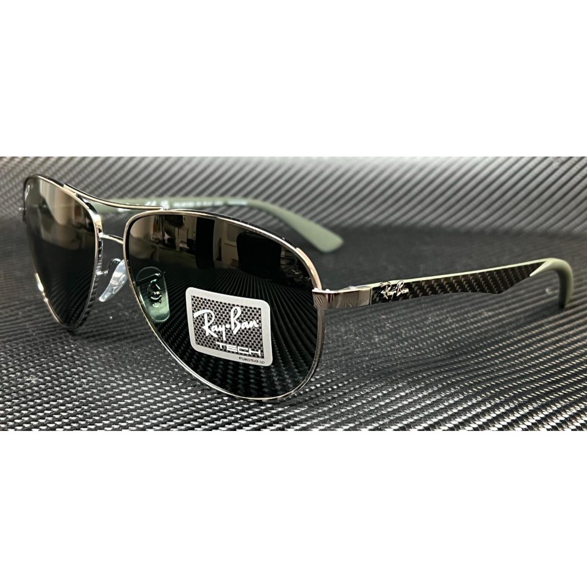 Ray Ban RB8313 004 N5 Gunmetal Aviator Men`s 61 mm Polarized Sunglasses