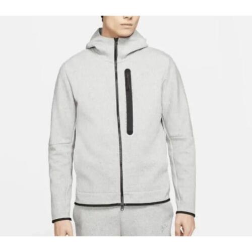 Nike Sportswear Tech Fleece Hoodie DR9150-100 Light Grey Heather Men s Size Xxl