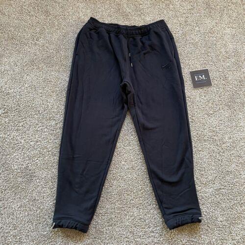 Nike Air French Terry Tapered Loose Fit Joggers Black DV9845-010 Men`s Size XL