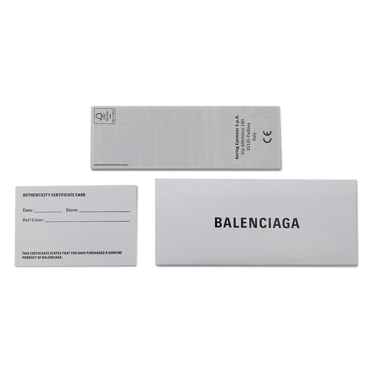Balenciaga BB0215SA Sunglasses Unisex Black Gray Square 56