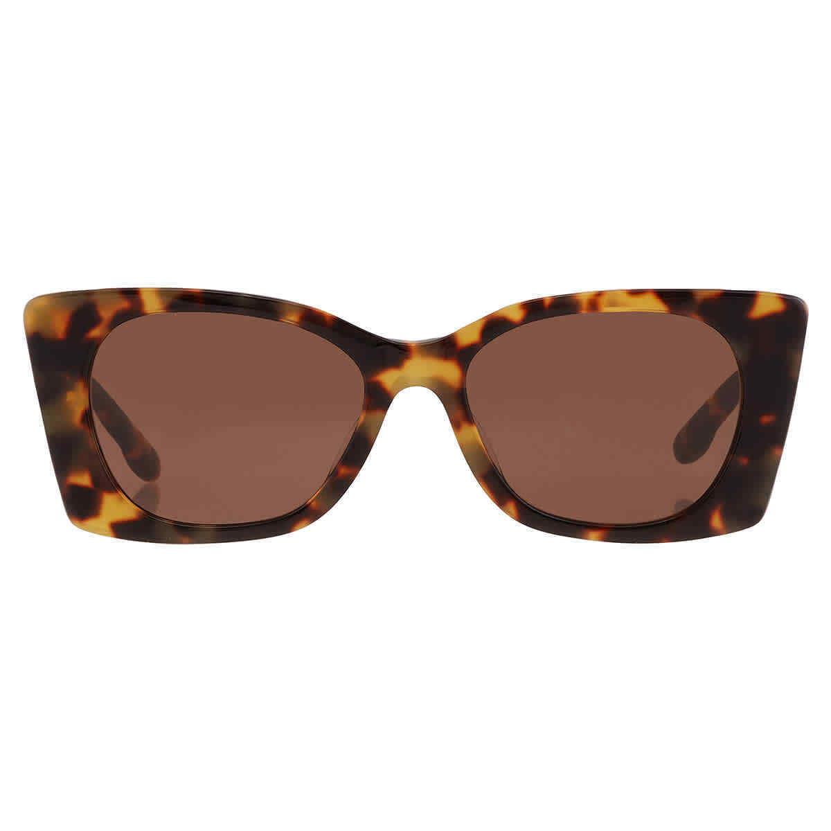 Tory Burch Solid Brown Irregular Ladies Sunglasses TY7189U 147473 52