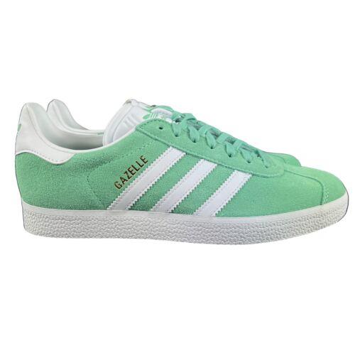 Adidas Originals Gazelle Green White Suede Shoes HQ4410 Women`s Size 7 - 9.5 - Green
