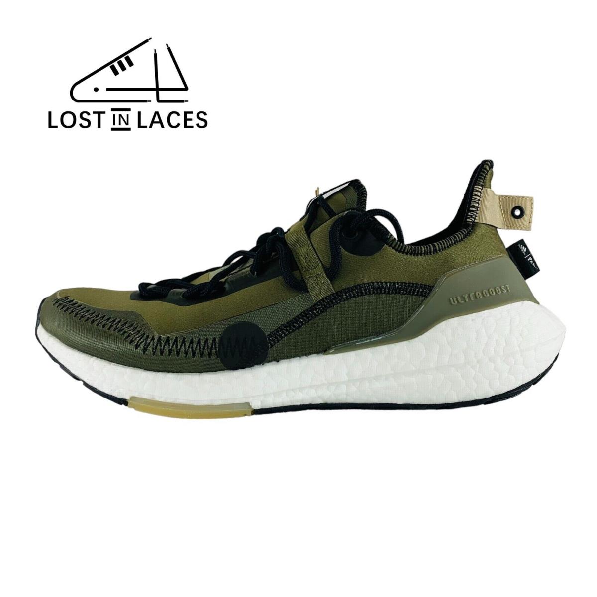 Adidas Parley Ultraboost 21 Focus Olive Army Green Running Shoes Men`s Sizes