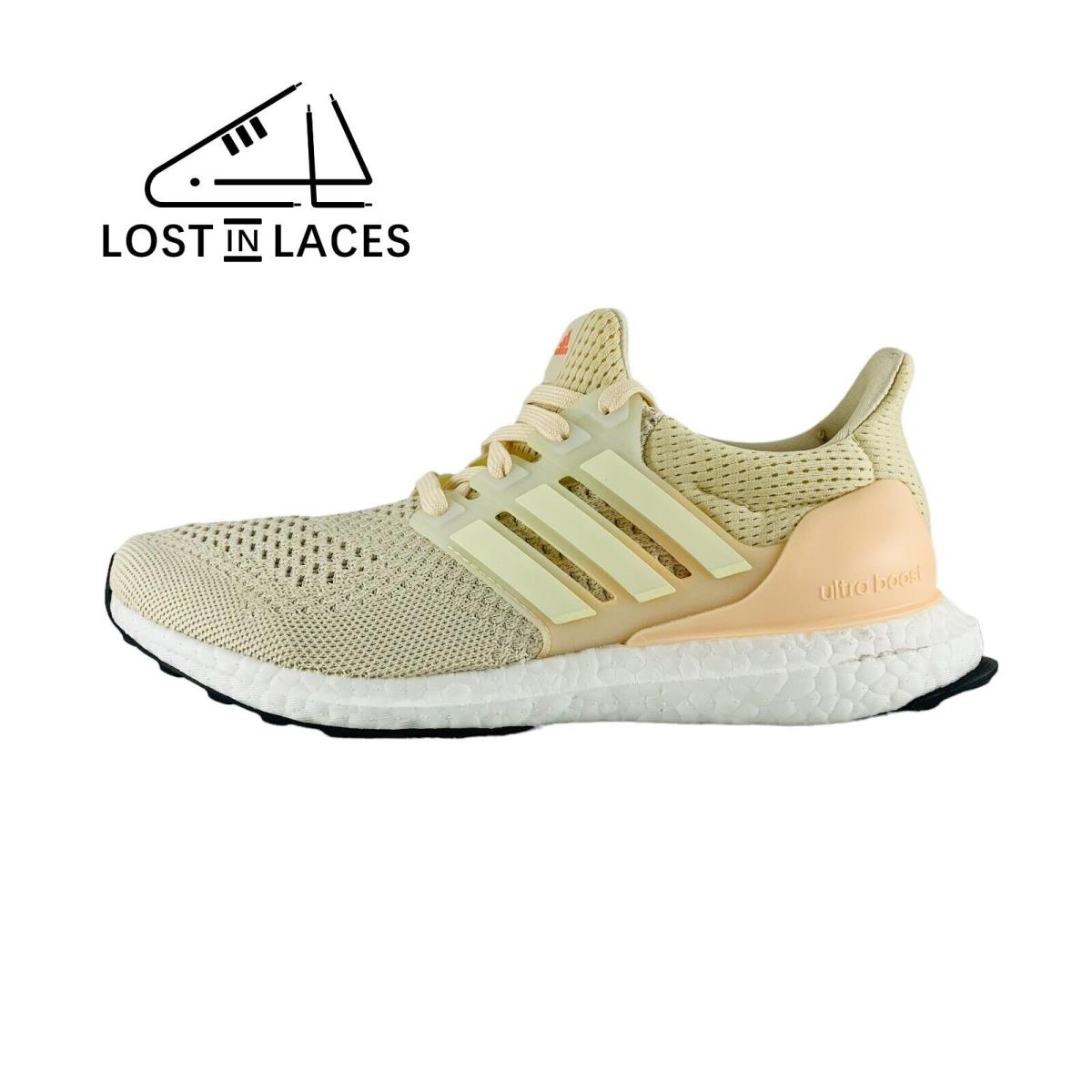 Adidas Ultraboost 1.0 Ecru Tint Coral Sneakers Running Shoes Women`s Sizes