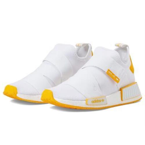 Woman`s Sneakers Athletic Shoes Adidas Originals Nmd-R1 Strap - White/Collegiate Gold/Collegiate Gold