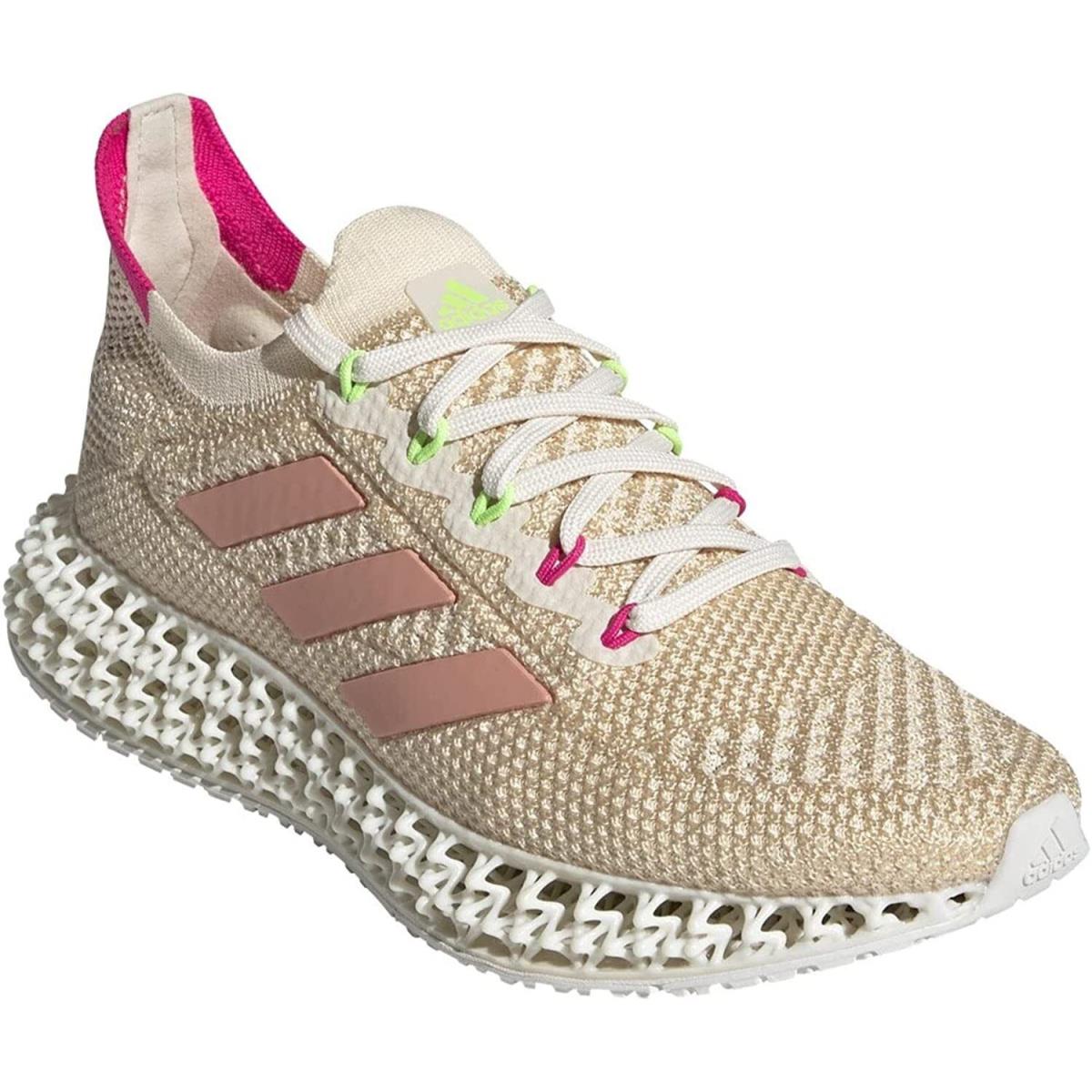 Women`s Adidas 4DFWD Running Shoes - Signal Green/Shock Pink