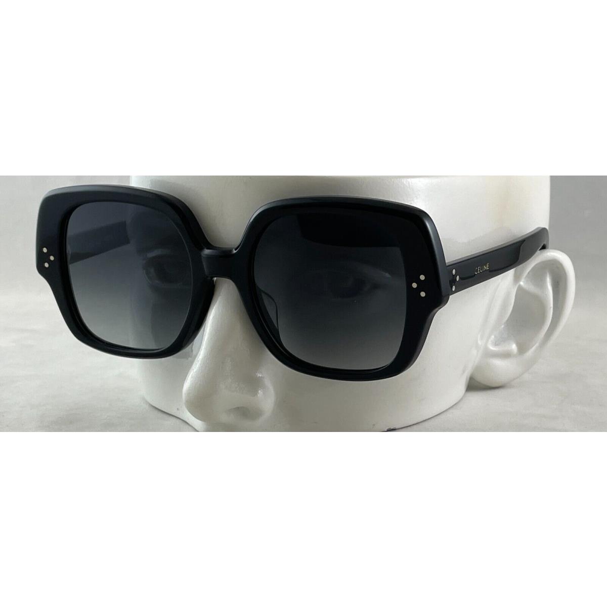 Celine CL40241F 55 Blue & Black Shiny Sunglasses