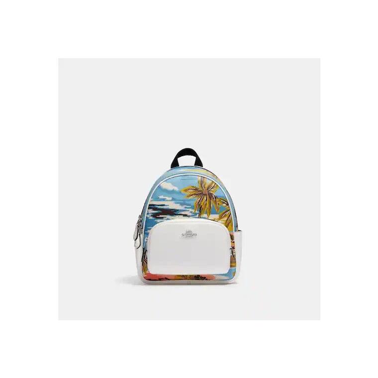 Coach Mini Court Backpack with Hawaiian Print Msrp: