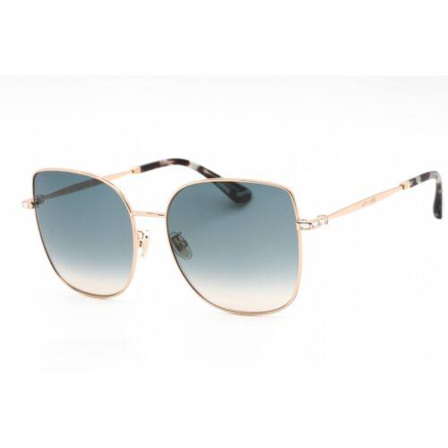 Jimmy Choo Women`s Sunglasses Gold Copper Metal Cat Eye Frame Fanny/g/sk 0DDB I4