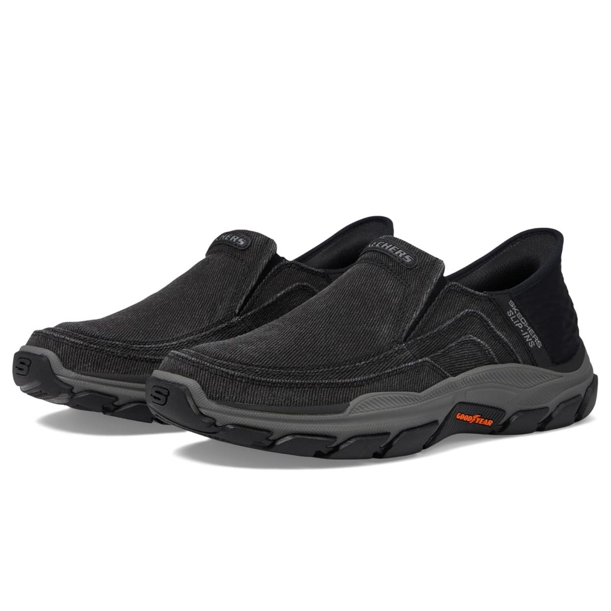 Man`s Shoes Skechers Respected Holmgren Hands Free Slip-ins Black