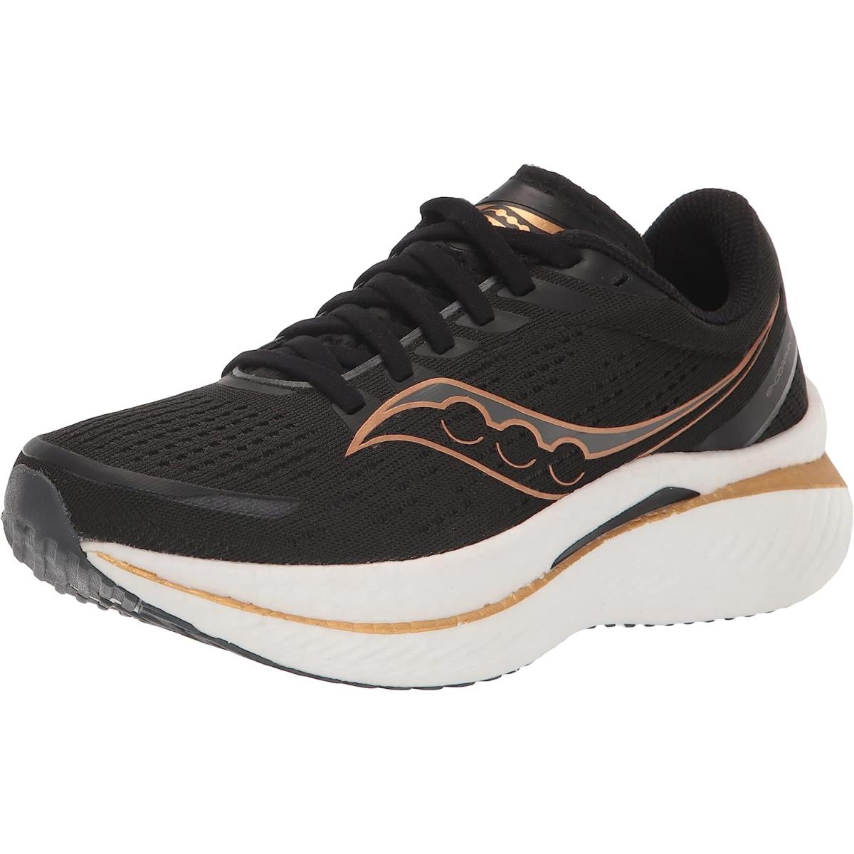 Saucony Women`s Endorphin Speed 3 Running Shoe Black/Goldstruck