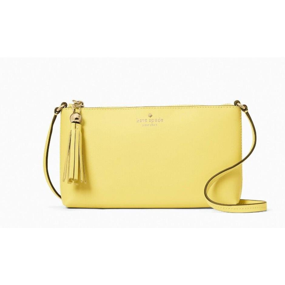 New Kate Spade Amy Ivy Street Crossbody Smooth Leather Yuzu Jam