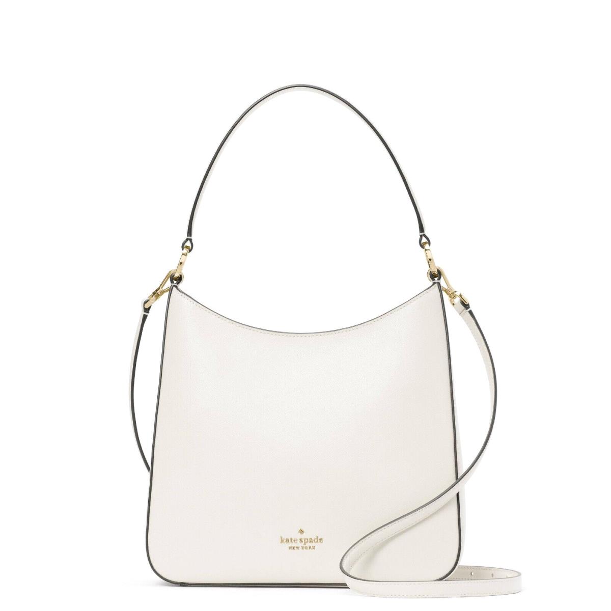 New Kate Spade Perry Leather Shoulder Bag Parchment - Exterior: