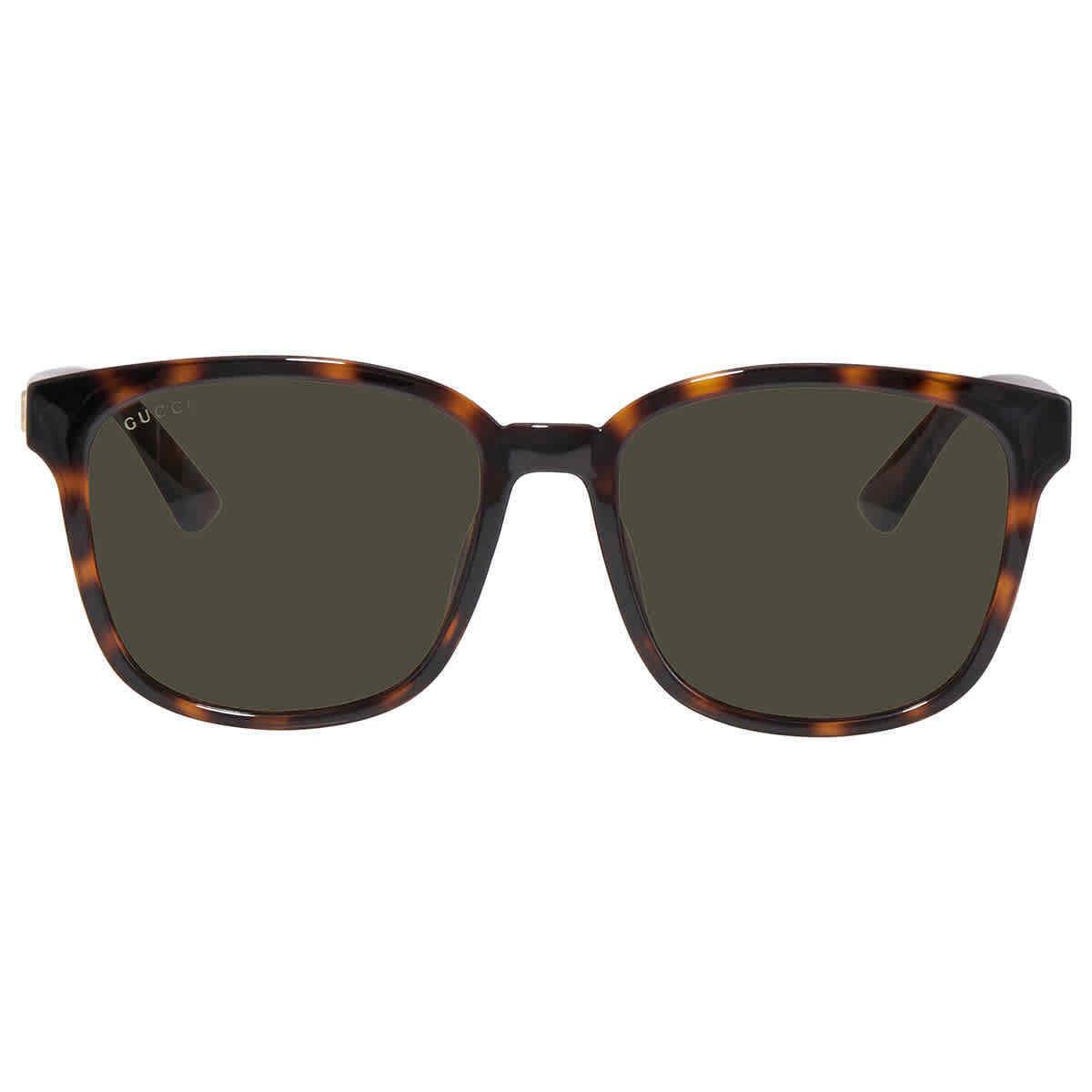 Gucci Green Square Men`s Sunglasses GG0637SK 002 56 GG0637SK 002 56