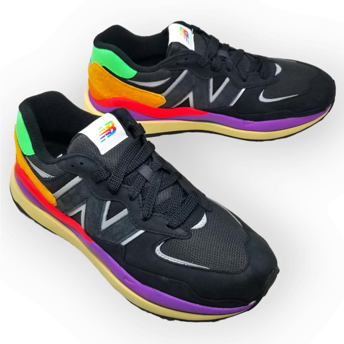 New Balance 57/40 - Black/vivid Cactus - Men`s Running Course Shoes M5740LB