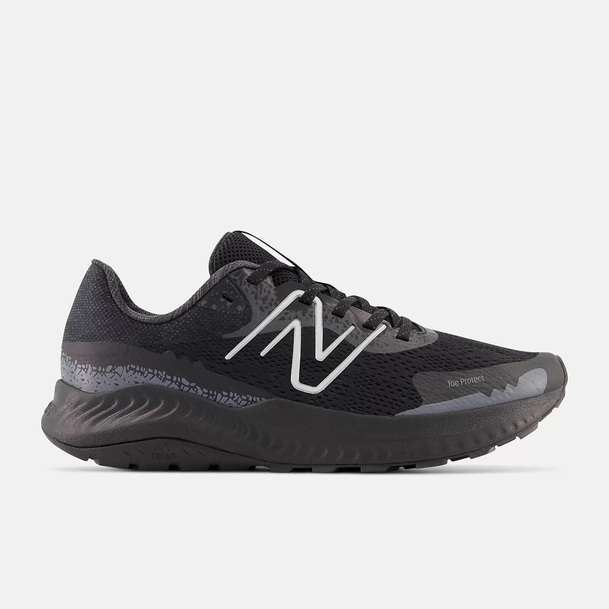 New Balance Men`s Trail Running Mesh Upper High Traction Lightweight Shoes Black