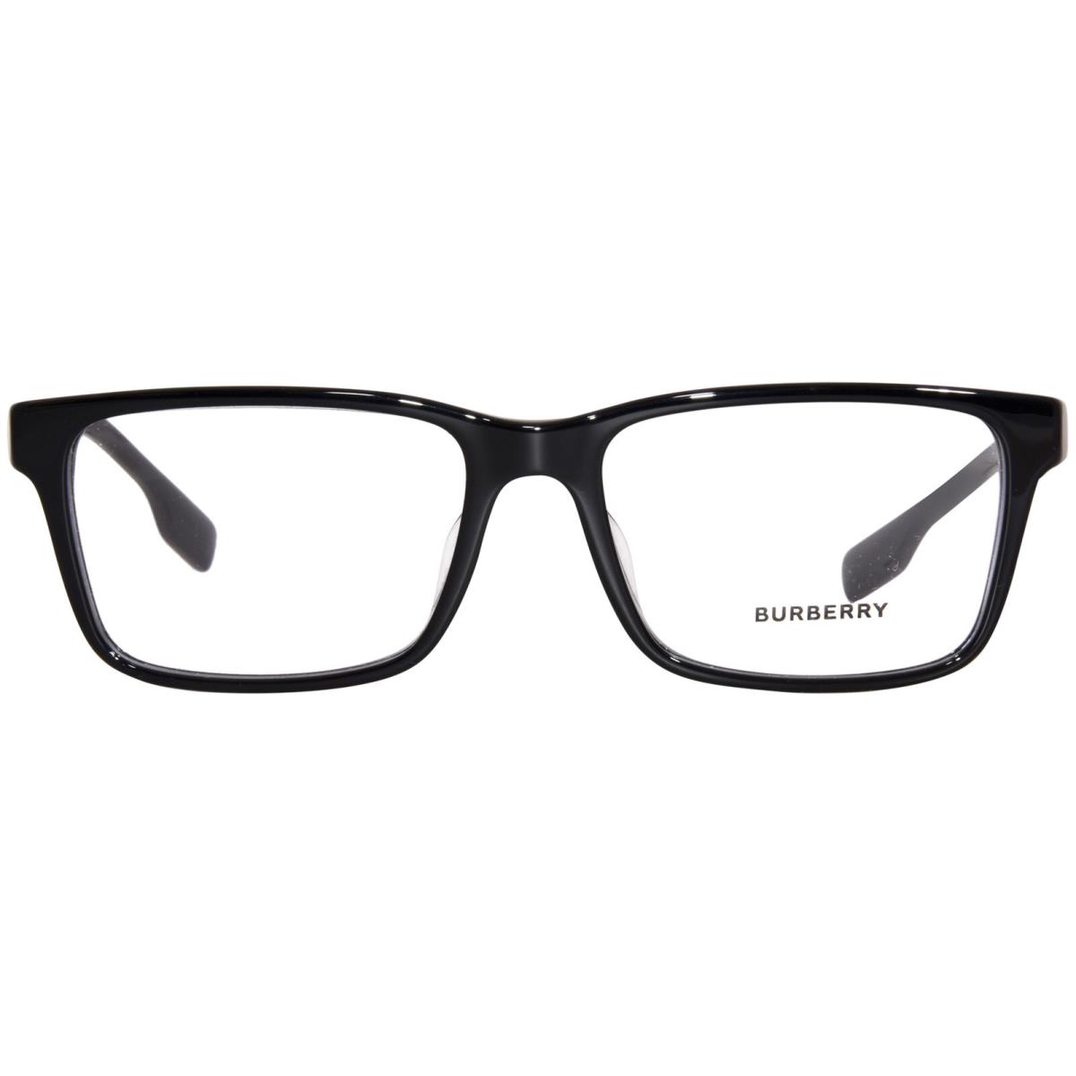 Burberry Heath BE2320F 3862 Eyeglasses Men`s Black Full Rim Rectangle Shape 55mm