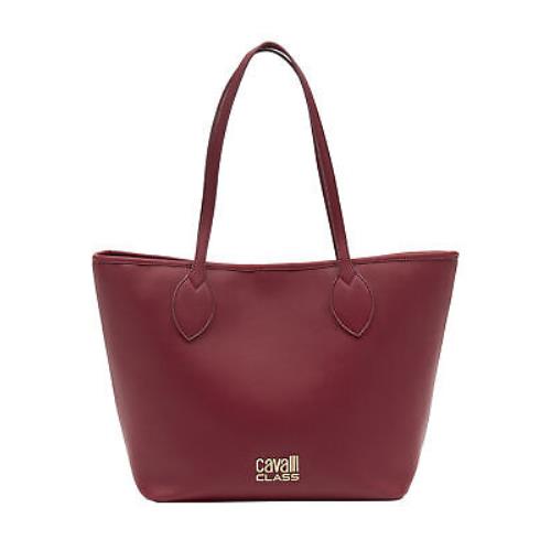 Cavalli Class Ravenna Burgundy Everyday Soft Large Shopper Tote Bag