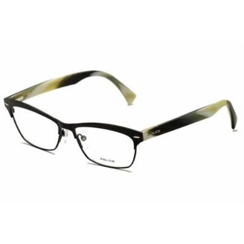 Police Men`s Eyeglasses Nadine V8789 8789 0531 Matte Black Optical Frame 53mm