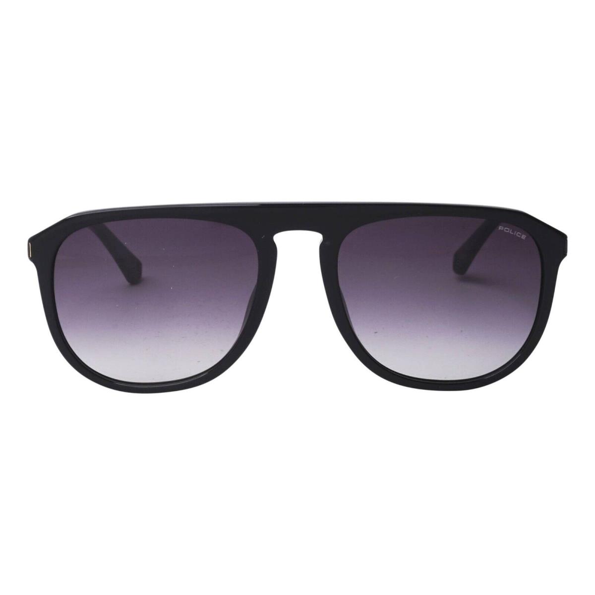 Police Origins 48 SPLE06 700F Black Plastic Aviator Sunglasses Frame 56-19-145