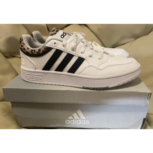 Adidas shoes Hoops - White, Leopard Print 0