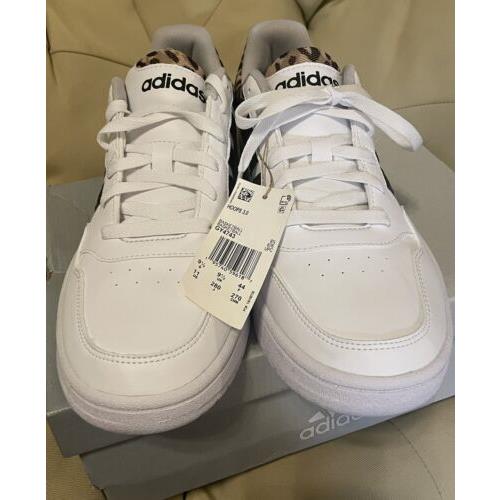 Adidas shoes Hoops - White, Leopard Print 2