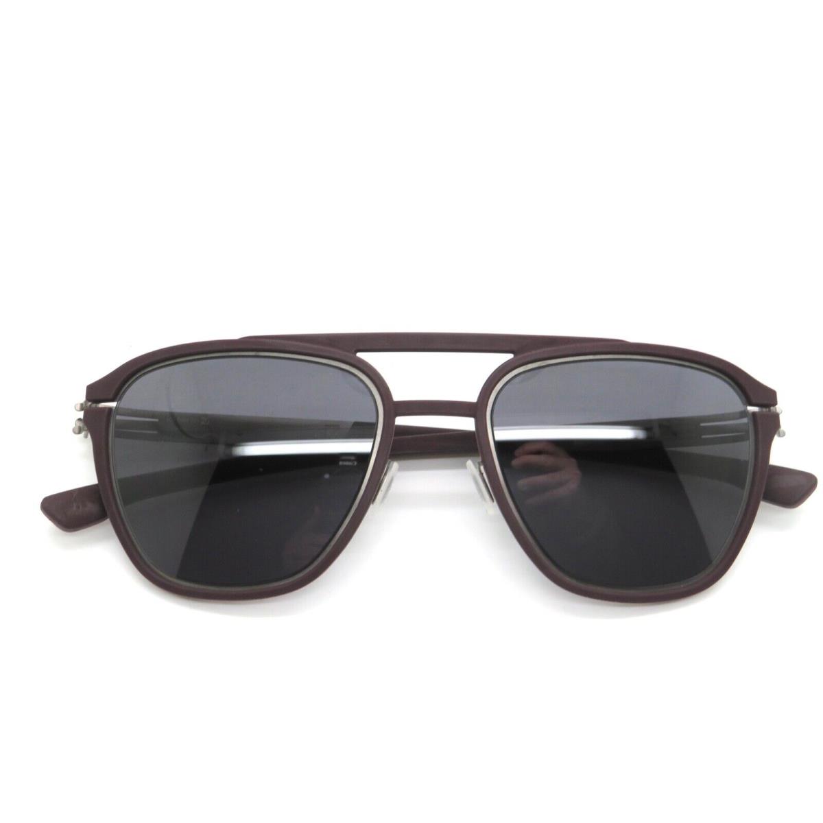 IC Berlin Layup Burgundy/graphite Rubber 50mm Sunglasses