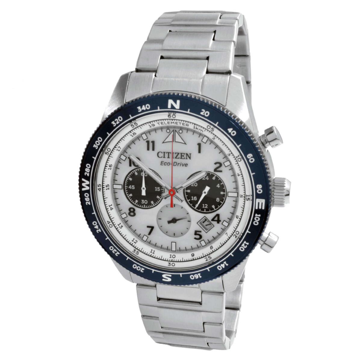 Citizen Men`s Watch Chronograph Grey Dial Stainless Steel Bracelet CA4554-84H