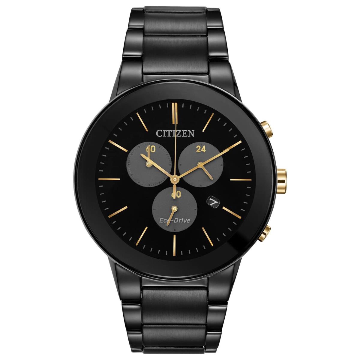 Citizen Axiom Black Dial Men`s Watch AT2248-59E - Black