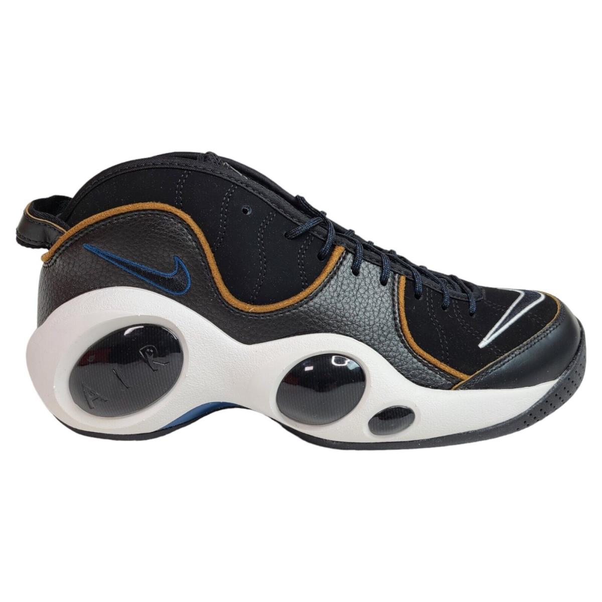 Nike Mens 9.5 Air Zoom Flight 95 Basketball Shoes Black/valerian Blue DV6994-001 - Black