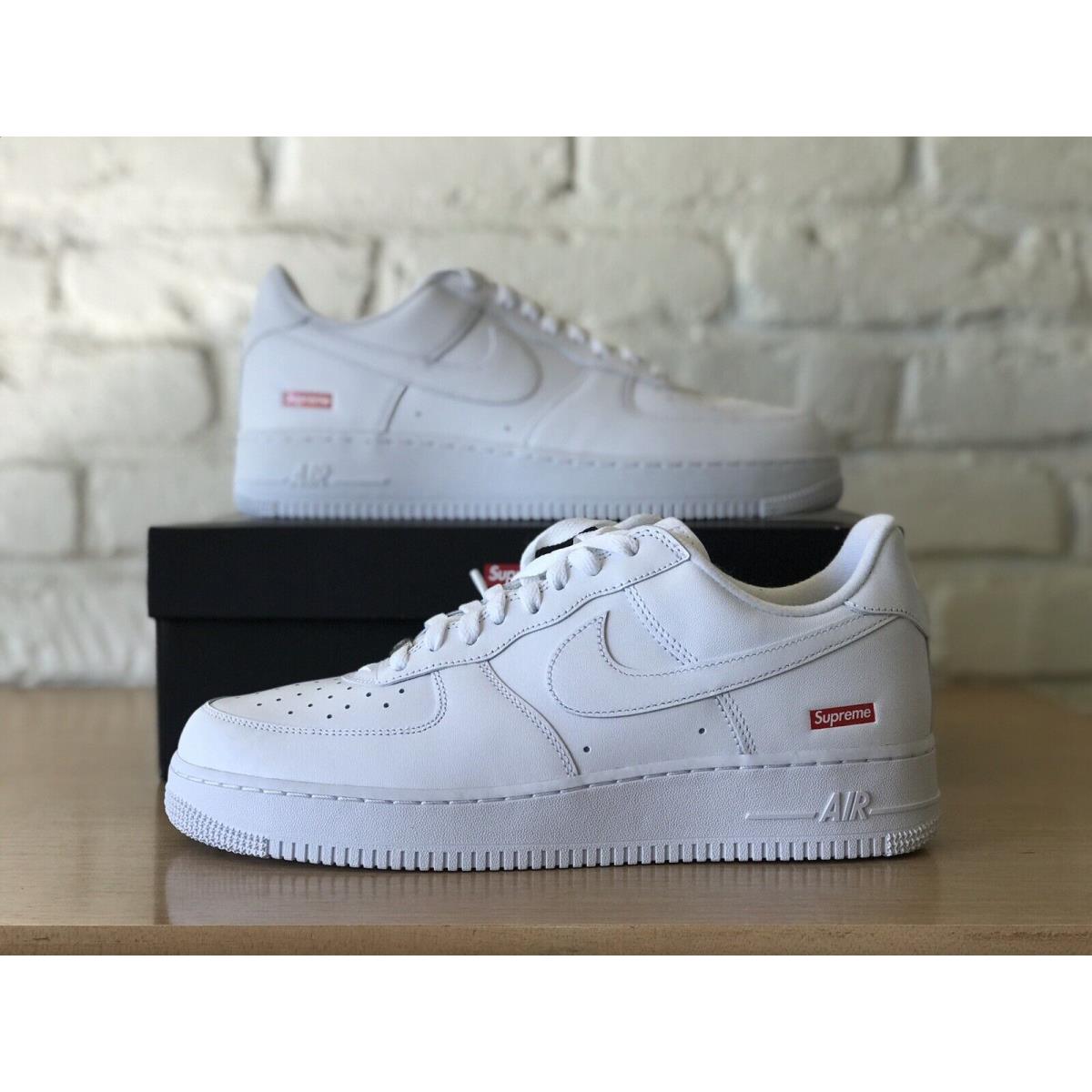 Nike Supreme AF1 Air Force 1 Low Triple White CU9225-100 Men Sz 12 - White