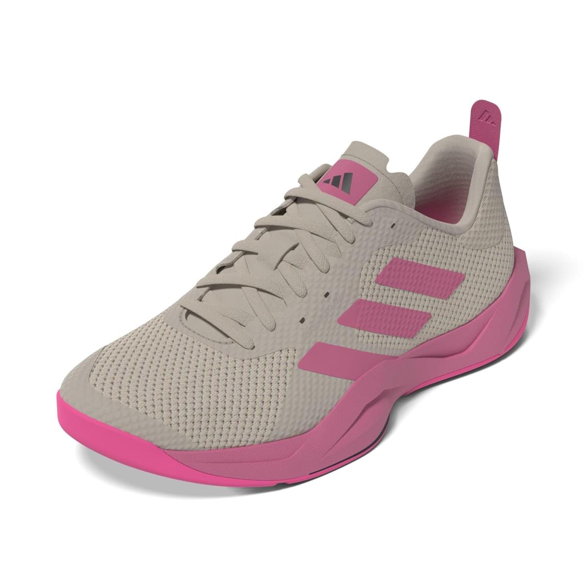 Woman`s Sneakers Athletic Shoes Adidas Rapidmove Wonder Beige/Wonder Beige/Pink Fusion
