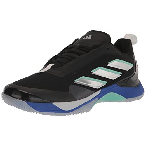 Adidas Women`s Avacourt Clay Sneaker White/Silver Metallic/Pulse Mint