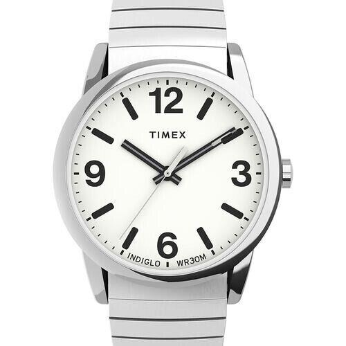 Timex Perfect Fit Men`s Classic Watch TW 2U98800 Adjustable Expansion Band