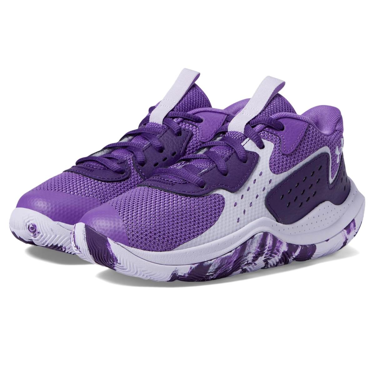 Children Unisex Shoes Under Armour Kids Jet `23 Basketball Shoe Little Kid Lavish/Purple/Salt Purple