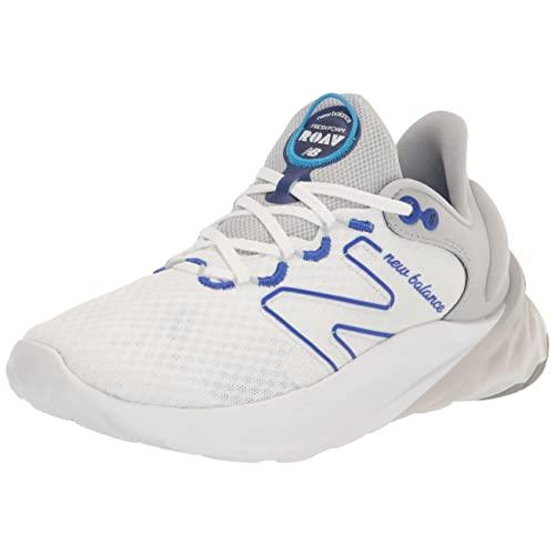 New Balance Women`s Fresh Foam Roav V2 Sneaker White/Light Aluminum/Infinity Blue