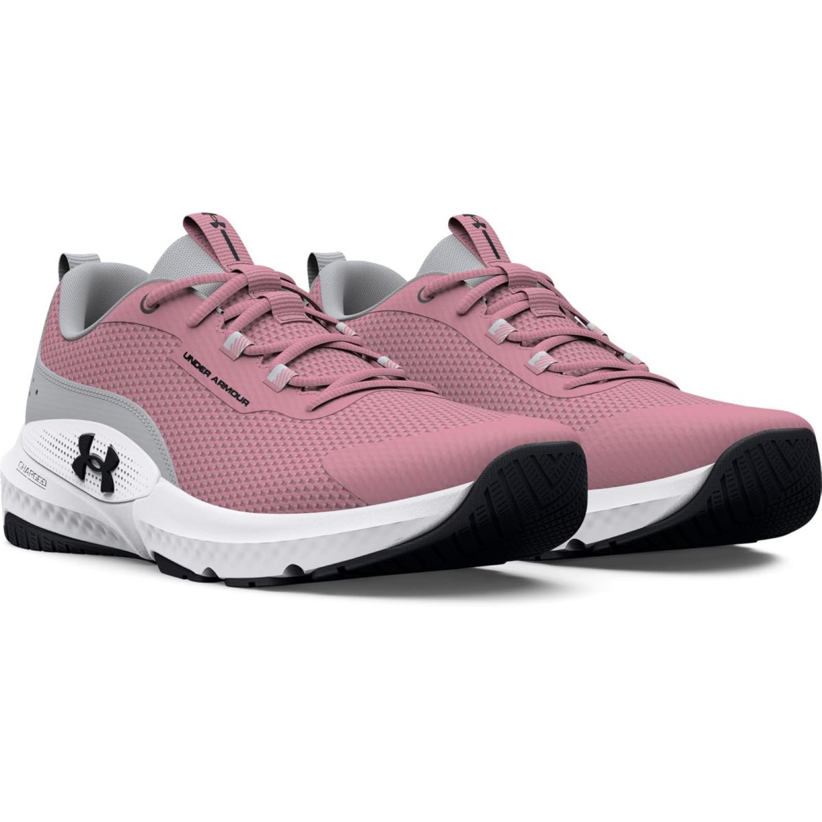 Woman`s Sneakers Athletic Shoes Under Armour Dynamic Select Pink Elixir/Halo Gray/Black