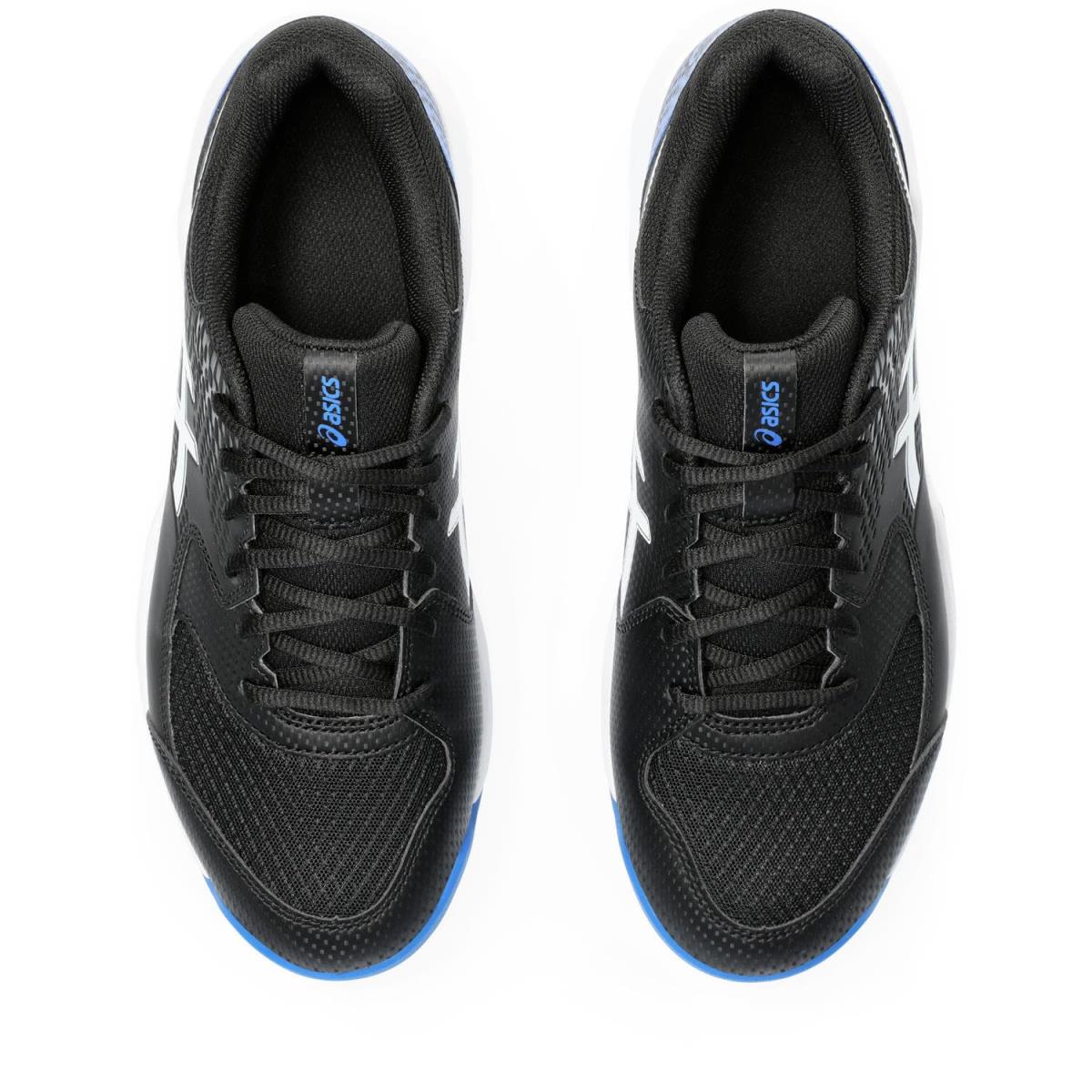 Man`s Sneakers Athletic Shoes Asics Gel-dedicate 8 Tennis Shoe Black/Tuna Blue