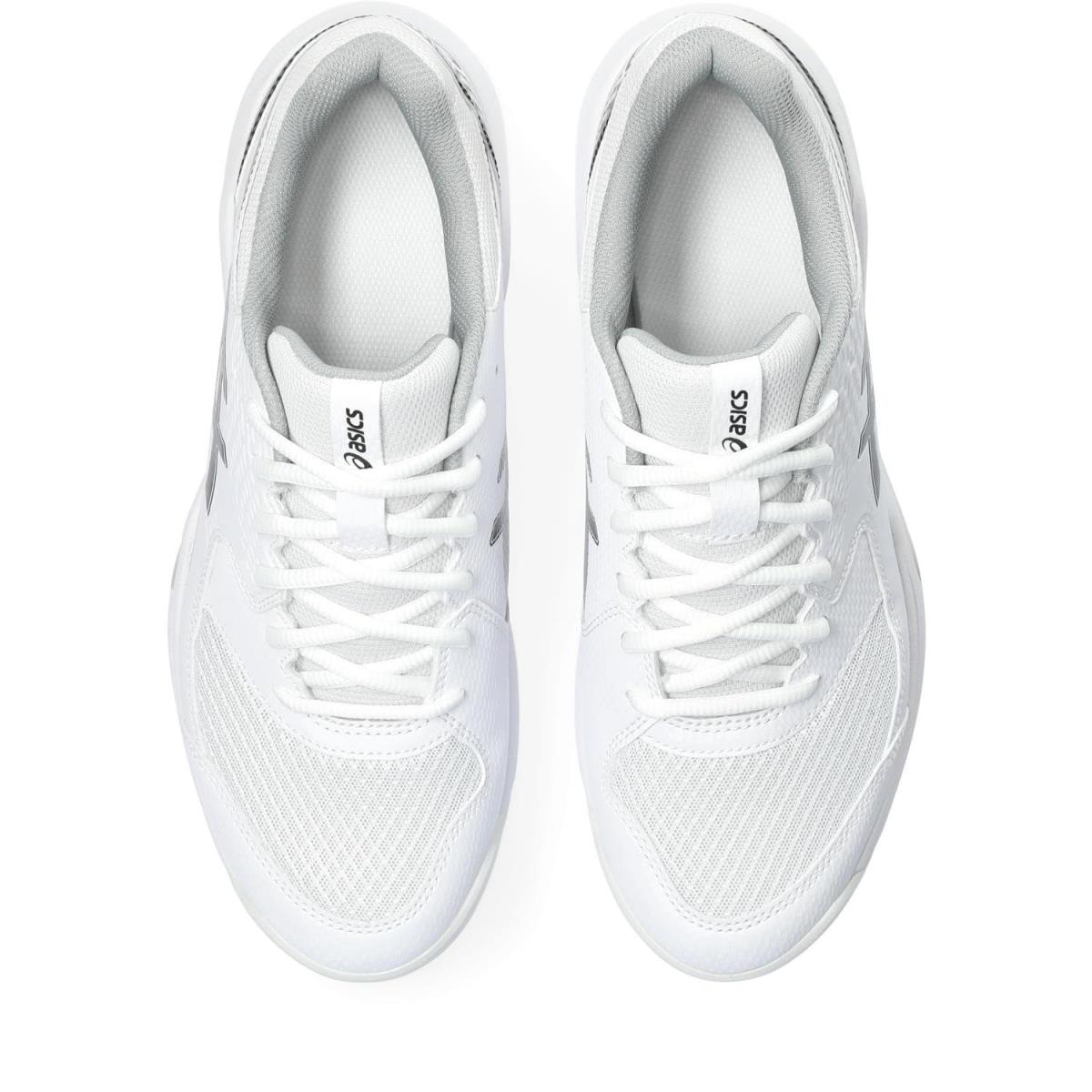 Man`s Sneakers Athletic Shoes Asics Gel-dedicate 8 Tennis Shoe White/Black