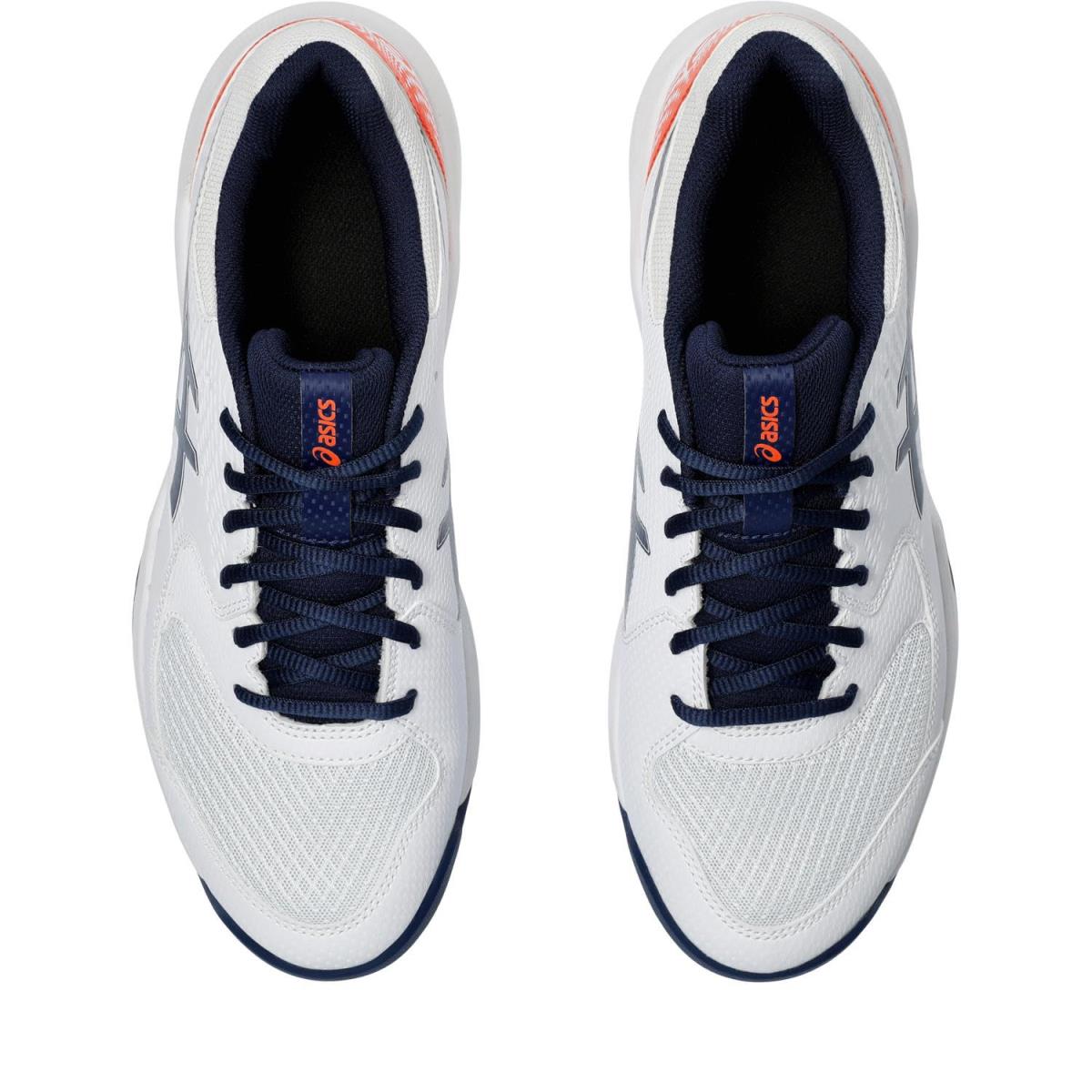 Man`s Sneakers Athletic Shoes Asics Gel-dedicate 8 Tennis Shoe White/Blue Expanse