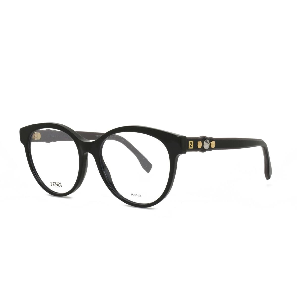 Fendi 0275 807 52-17-145 Black Eyeglasses Frames