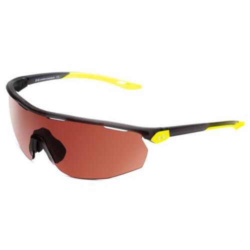 Under Armour Game Time Men Designer Sunglasses Grey Yellow/brown Polarized 99 mm