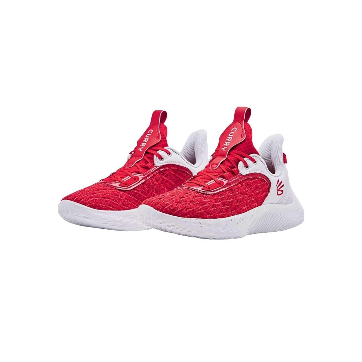 Under Armour Curry Flow 9 Team White Red 2022 Size 13 Mens