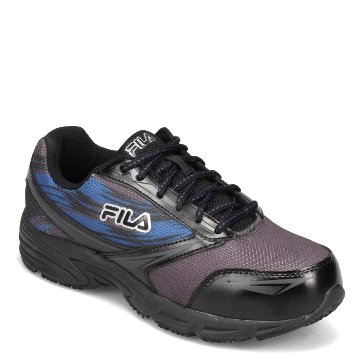 Men`s Fila Meiera 2 SR CT Work Shoe 1LM00118-057 Grey Blue Leather Mesh Synthet