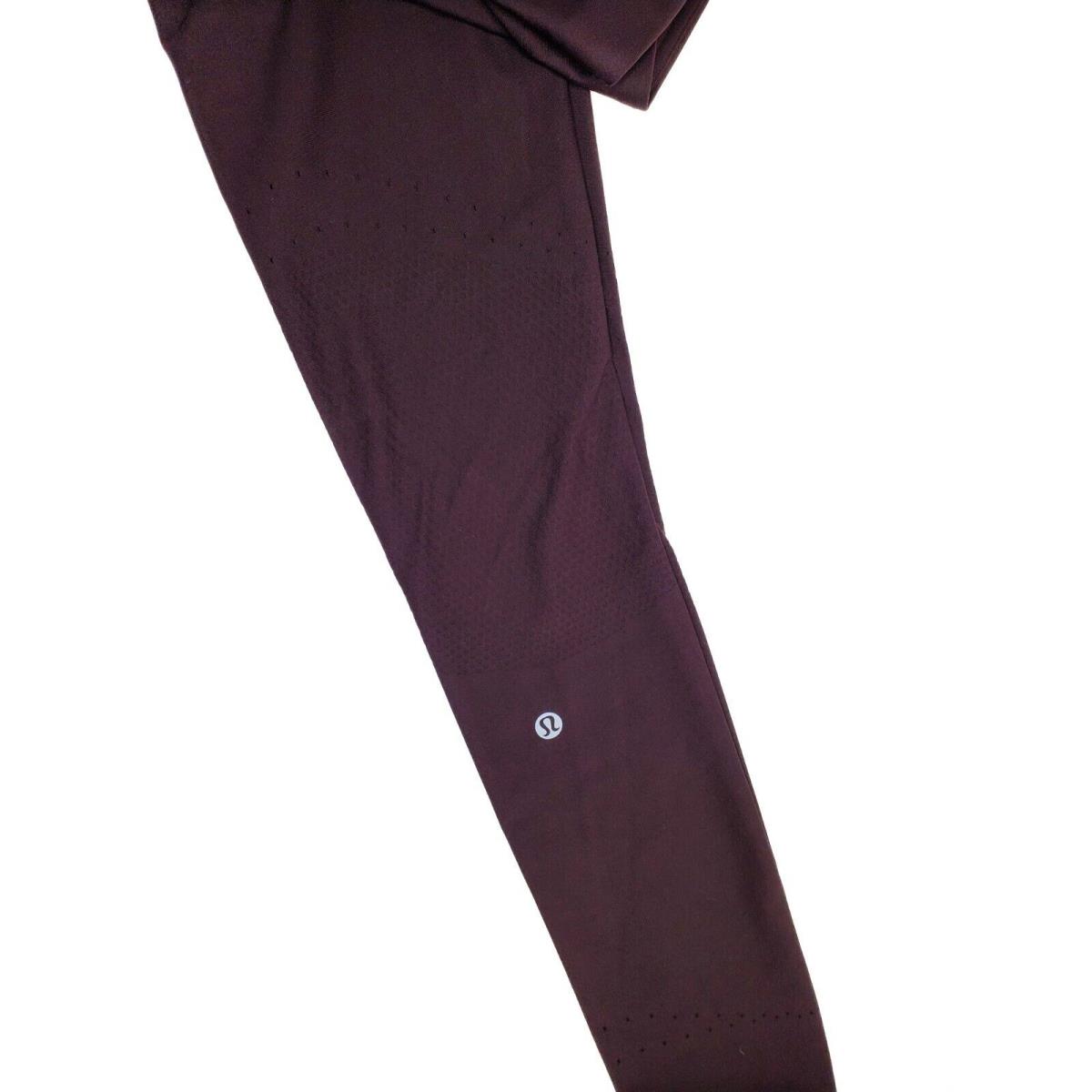 Lululemon In Focus Run Zoned Compression Tight Plum Shadow