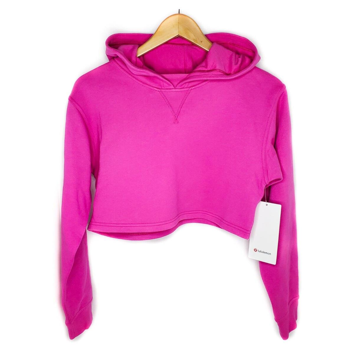 Lululemon Women`s All Yours Cropped Hoodie Sonic Pink