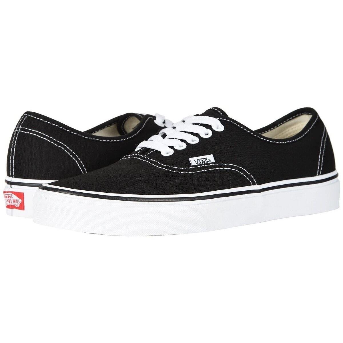 Vans Authentic Women`s Low Top Sneaker Shoes Black