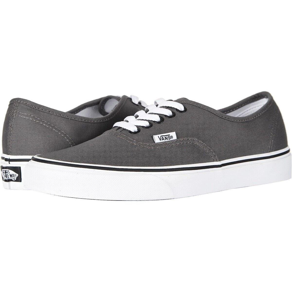 Vans Authentic Women`s Low Top Sneaker Shoes Pewter/Black